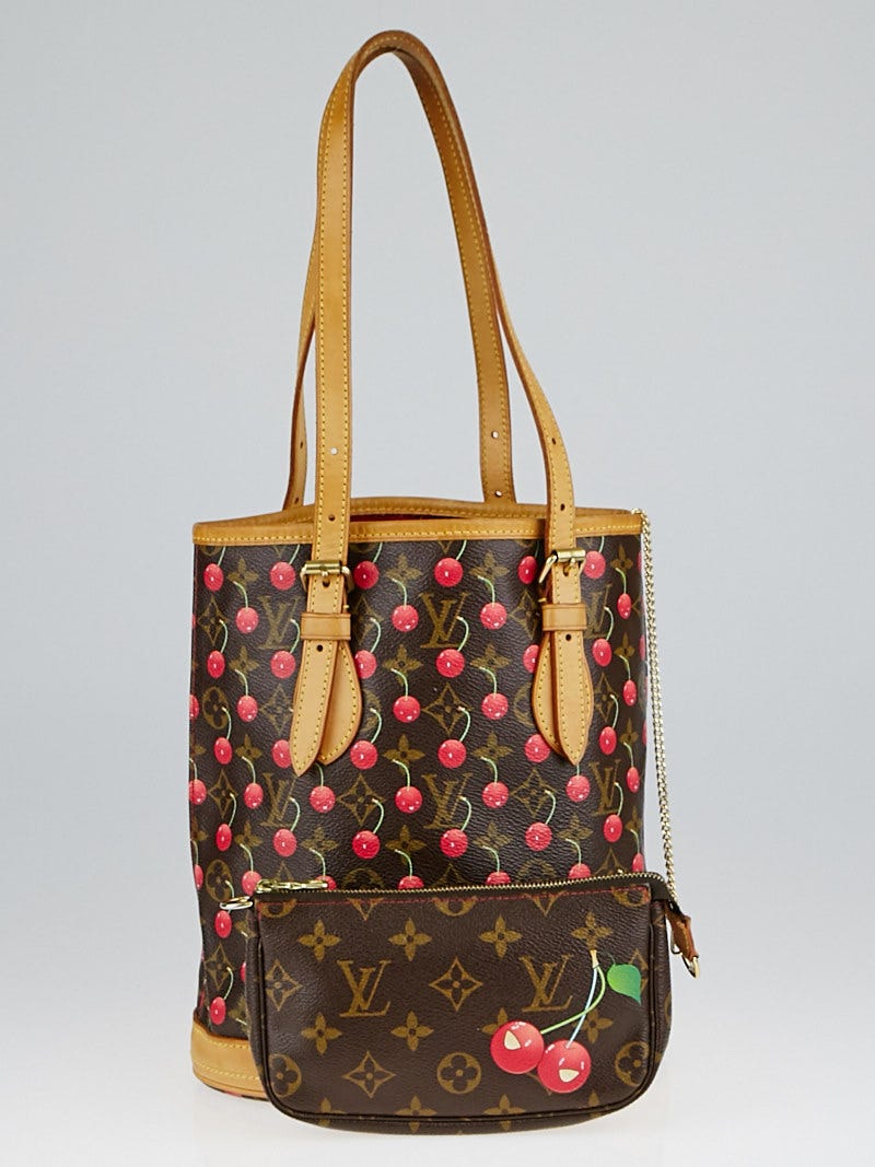 Louis Vuitton Limited Edition Monogram Cerises Bucket Bag w