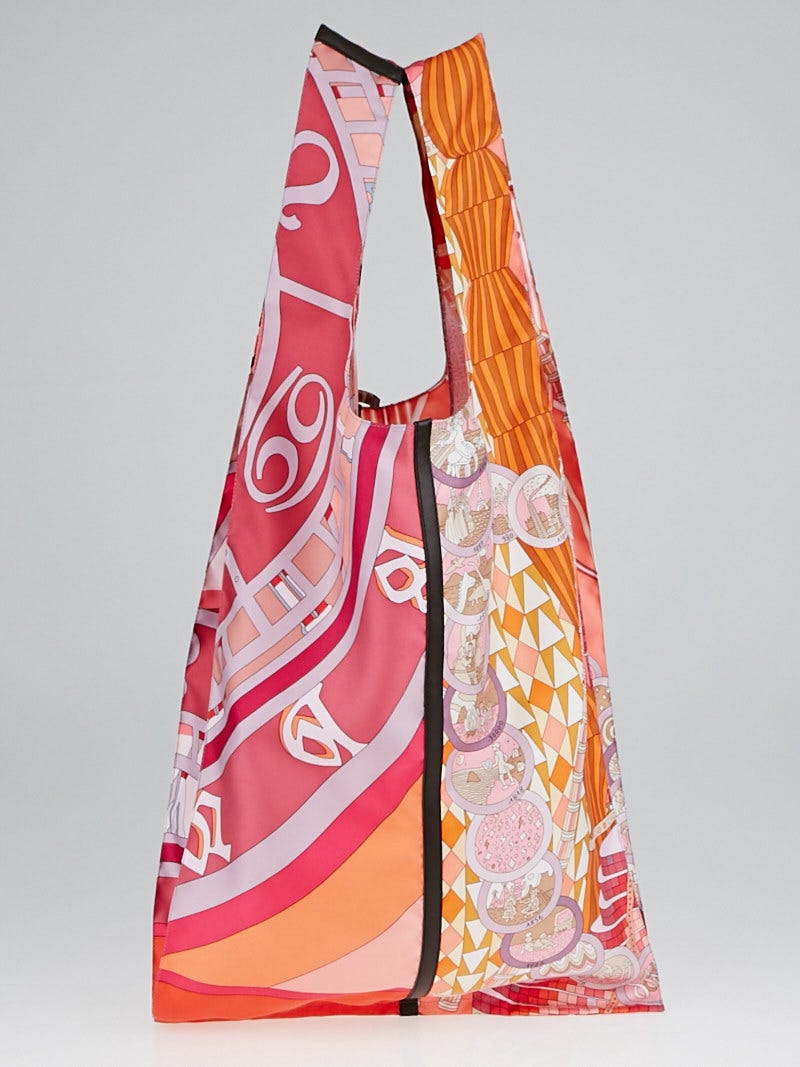 Hermes Pink Silk Petit H Sac Bag Yoogi s Closet