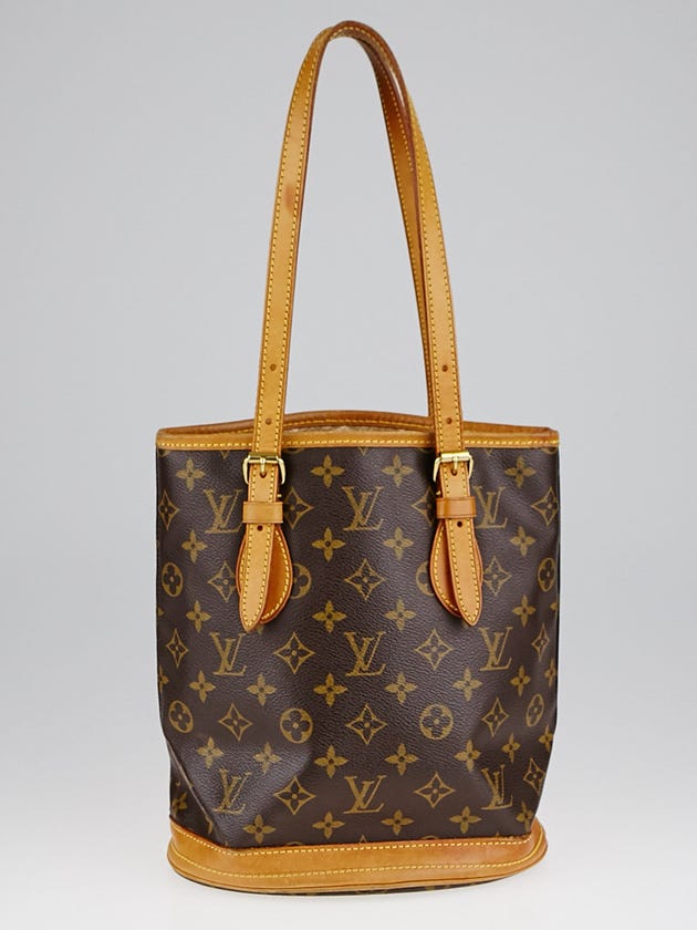 Louis Vuitton Monogram Canvas Petite Bucket Bag w/o Accessories Pouch
