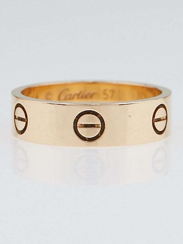 Cartier 18k Pink Gold 5mm LOVE Ring Size 8/57
