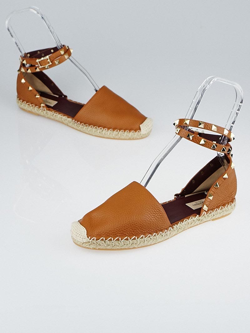 Rockstud espadrille flat store