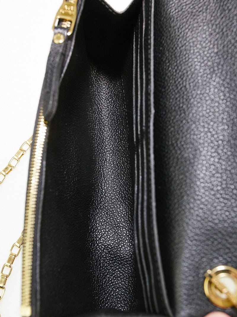 LOUIS VUITTON St Germain Pochette Empreinte Leather Shoulder Bag Black-US