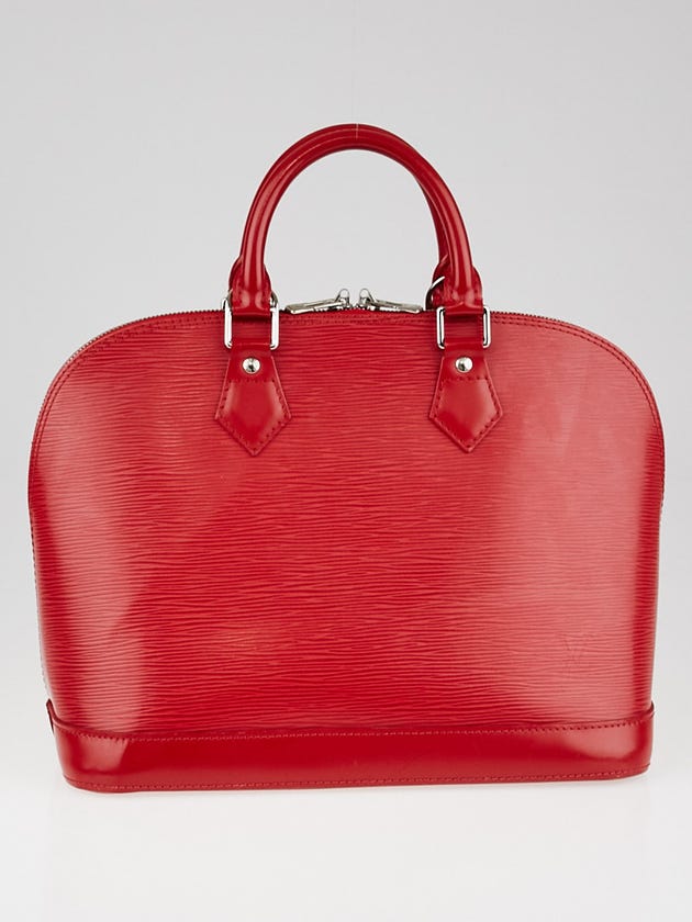 Louis Vuitton Rouge Epi Leather Alma PM Bag