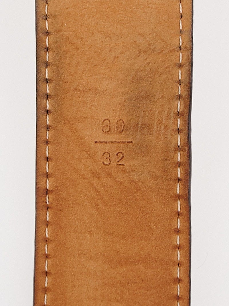 Louis Vuitton 25mm Mini Monogram Canvas LV Initials Belt Size 80/32 -  Yoogi's Closet