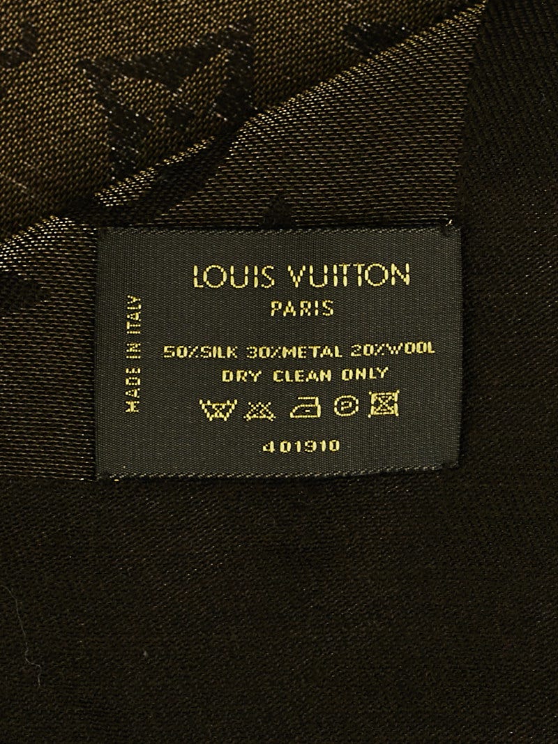 Louis Vuitton brown monogram shine Silk Wool Viscose ref.190766 - Joli  Closet