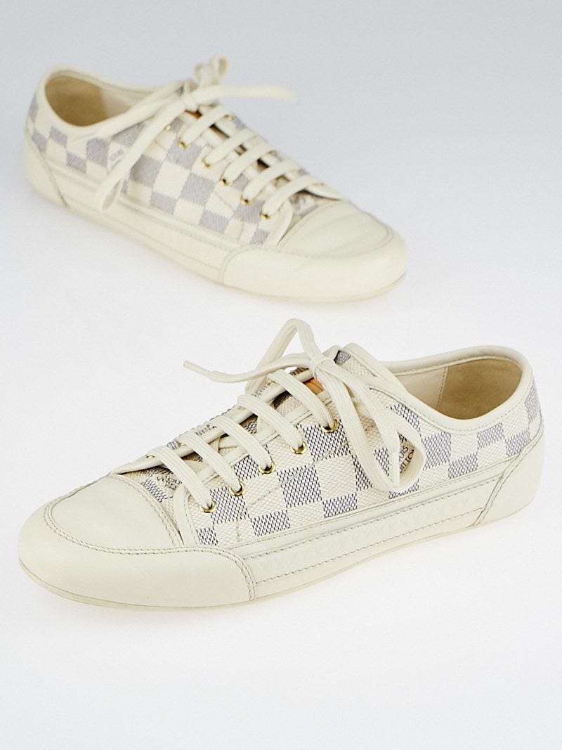 Louis Vuitton Damier Azur Sneakers Size 6.5 37 Yoogi s Closet