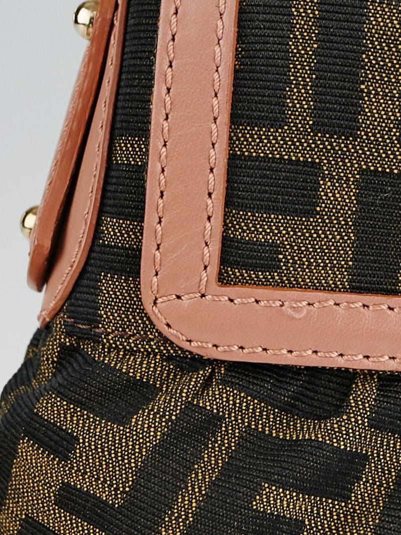 Fendi Tobacco Zucca Print Canvas Small Chef Shoulder Bag