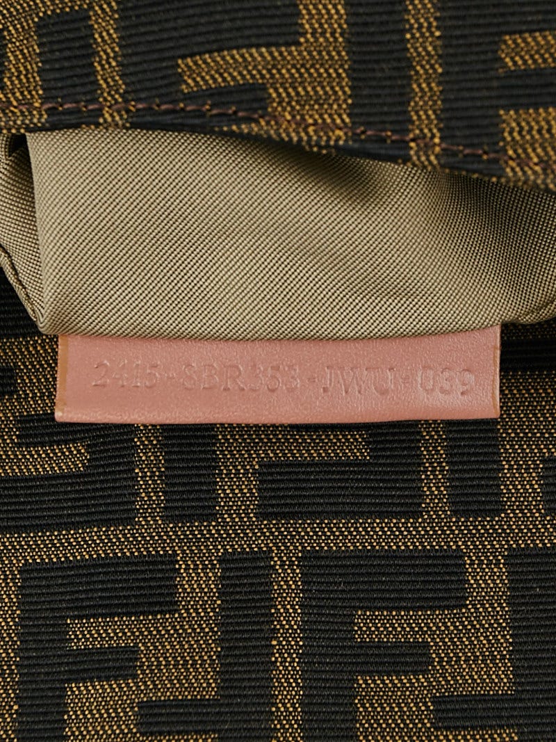 Fendi Tobacco Zucca Print Canvas Small Chef Shoulder Bag Fendi Tobacco Zucca Print Canvas Small Chef Shoulder Bag