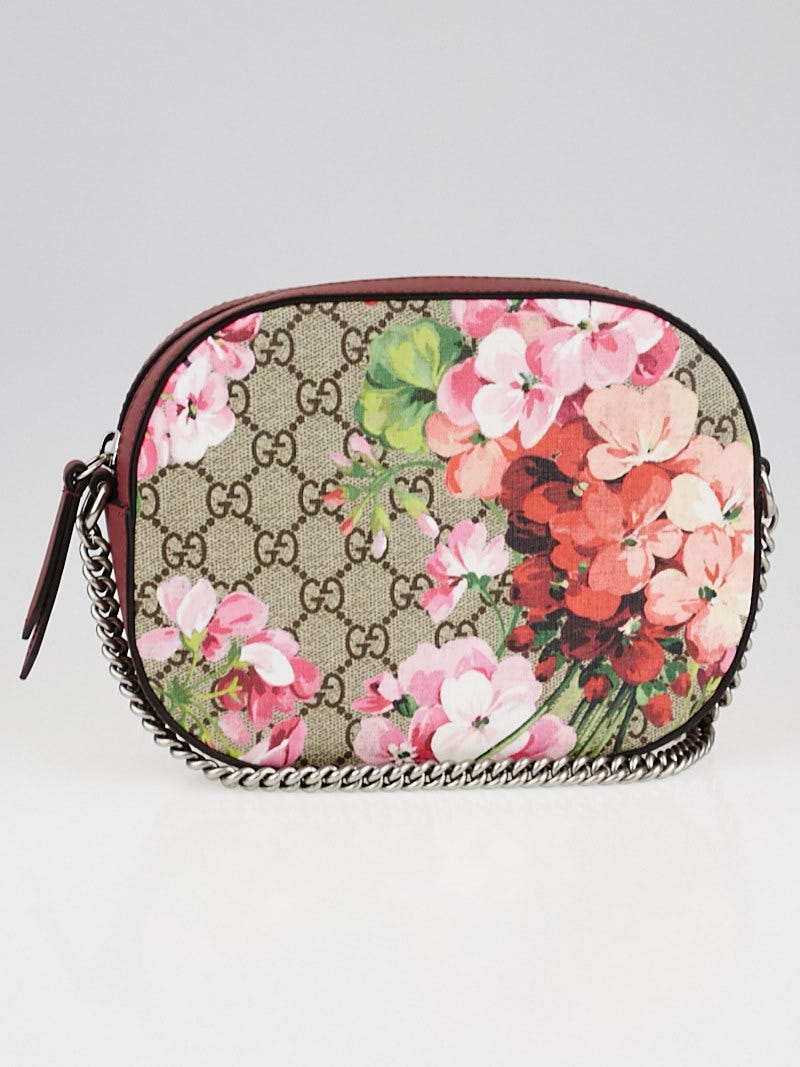 Gucci GG Coated Canvas Supreme Blooms Mini Chain Bag Yoogi s Closet