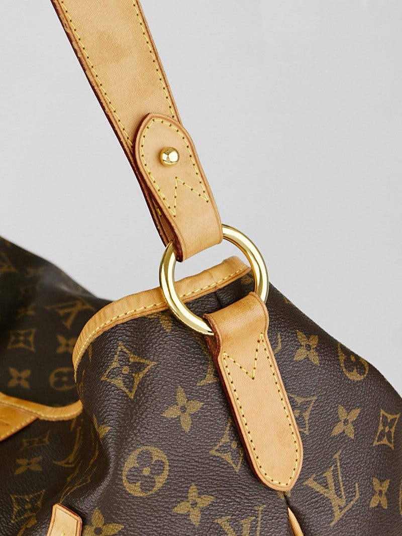Louis+Vuitton+Delightful+Tote+GM+Brown+Leather+Zipper+Pocket for sale  online