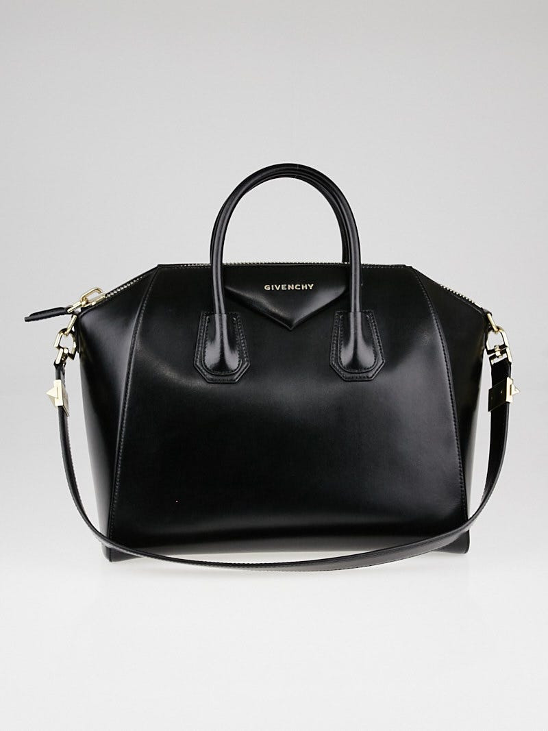 Givenchy Black Box Leather Medium Antigona Bag | Yoogi's Closet
