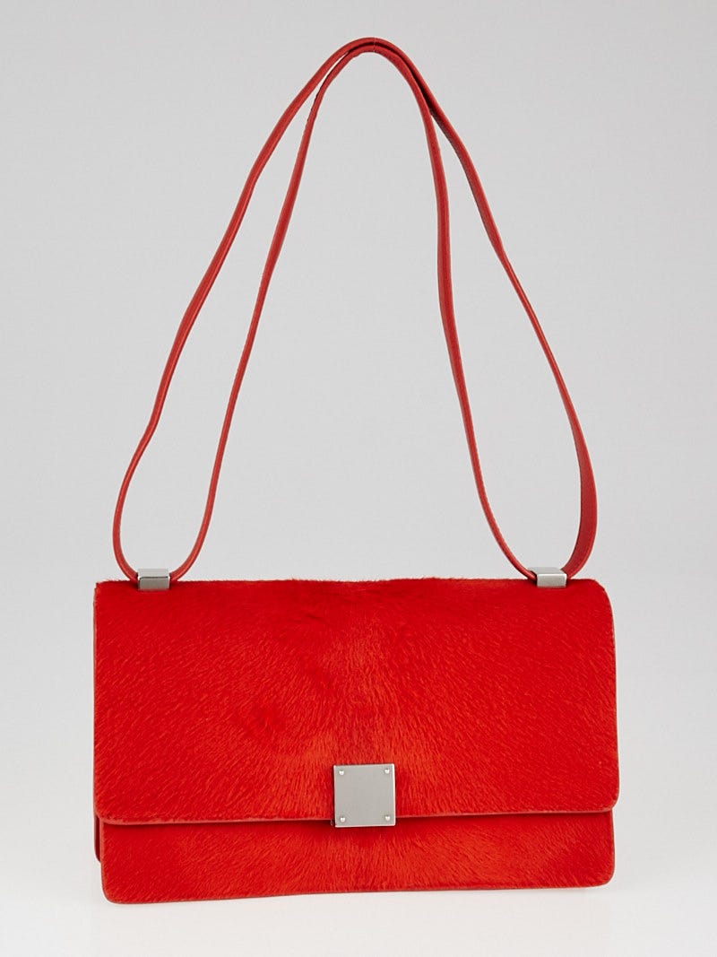Celine Vermillion Calf Hair Small Case Bag Yoogi s Closet