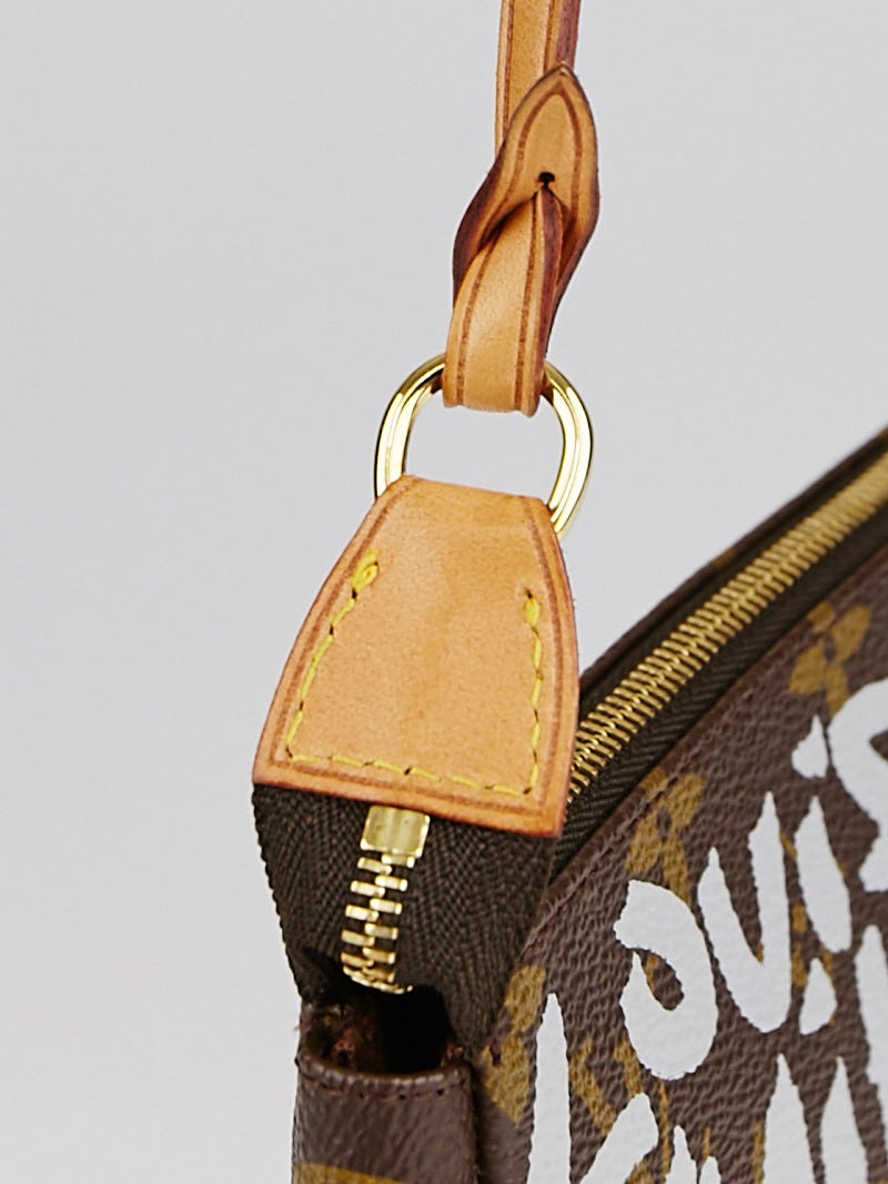 Louis Vuitton Limited Edition Beige Stephen Sprouse Graffiti Pochette Bag -  Yoogi's Closet