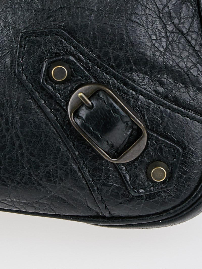 Balenciaga Black Lambskin Leather Hip Bag | Yoogi's Closet