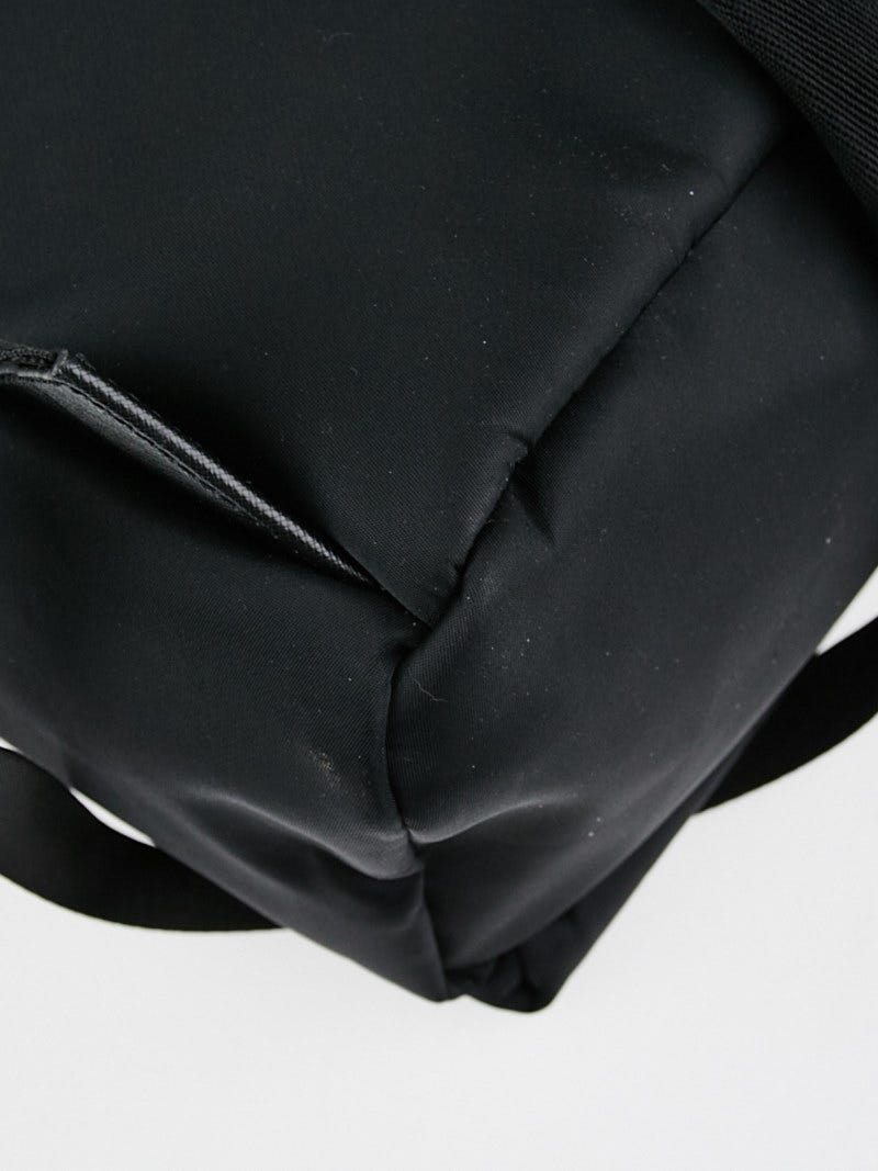 Fendi Black Nylon and Leather Monster Eyes Backpack Bag