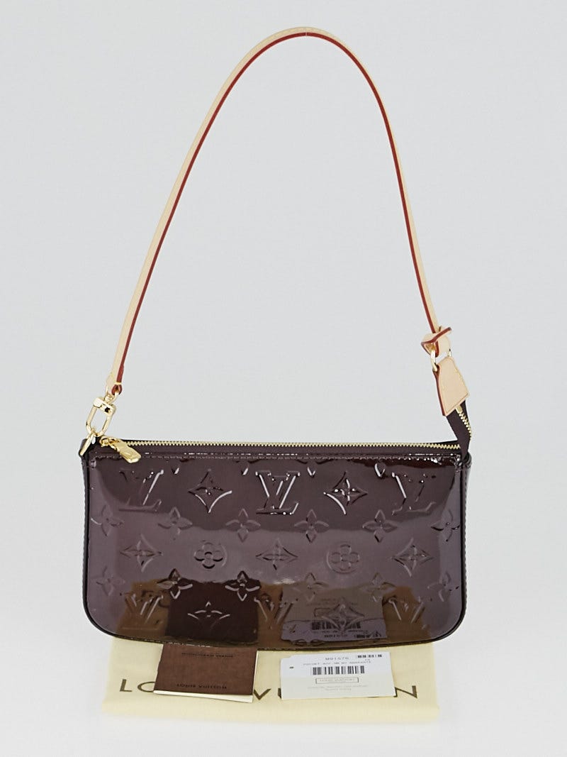 Louis Vuitton Amarante Monogram Vernis Accessories Pochette NM Bag -  Yoogi's Closet