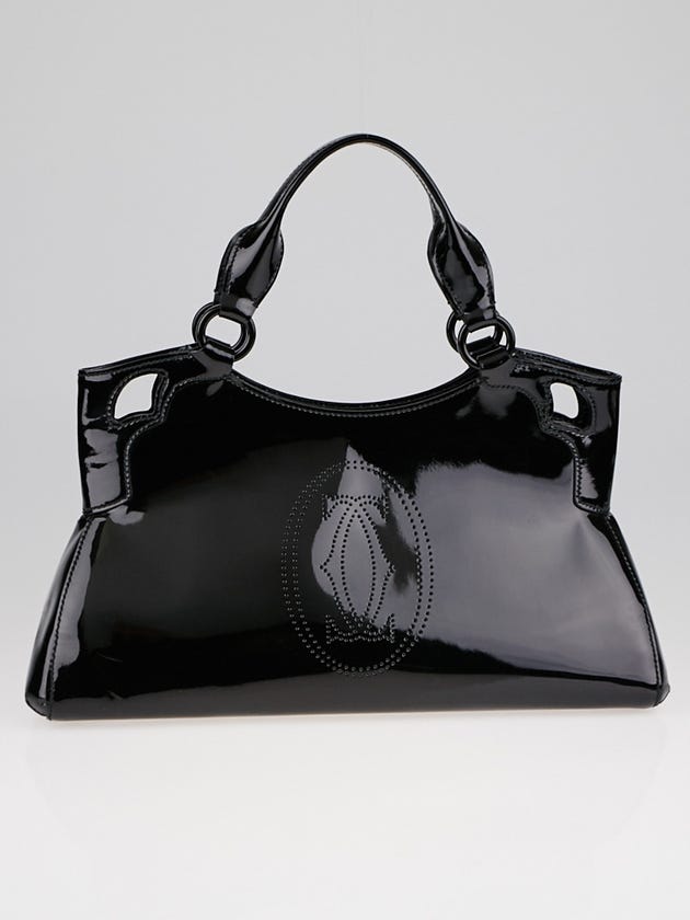 Cartier Black Patent Leather Small Marcello de Cartier Bag