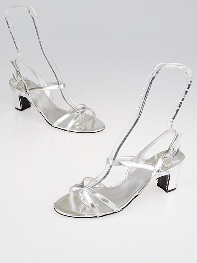 Crystal-Encrusted Stretch Strap Low-Heel Sandals | David's Bridal