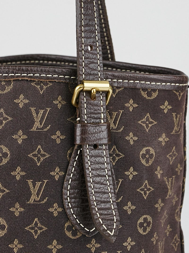 Louis Vuitton Ebene Monogram Mini Lin Bucket Bag - Yoogi's Closet