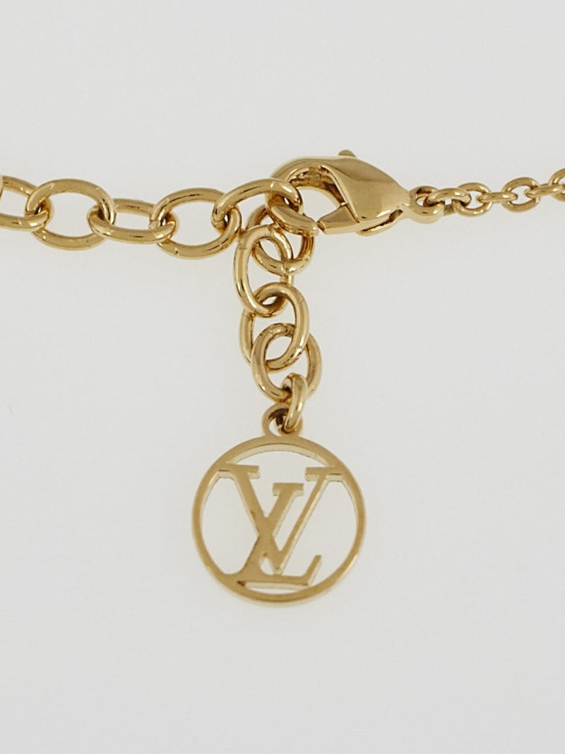 Louis Vuitton LV & Me Letter M Gold Tone Bracelet Louis Vuitton