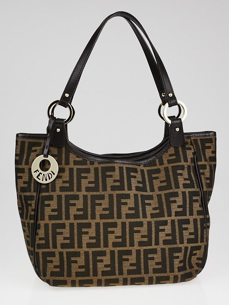 Fendi Womens Tobacco Zucca Canvas Bag Brown – Luxe Collective