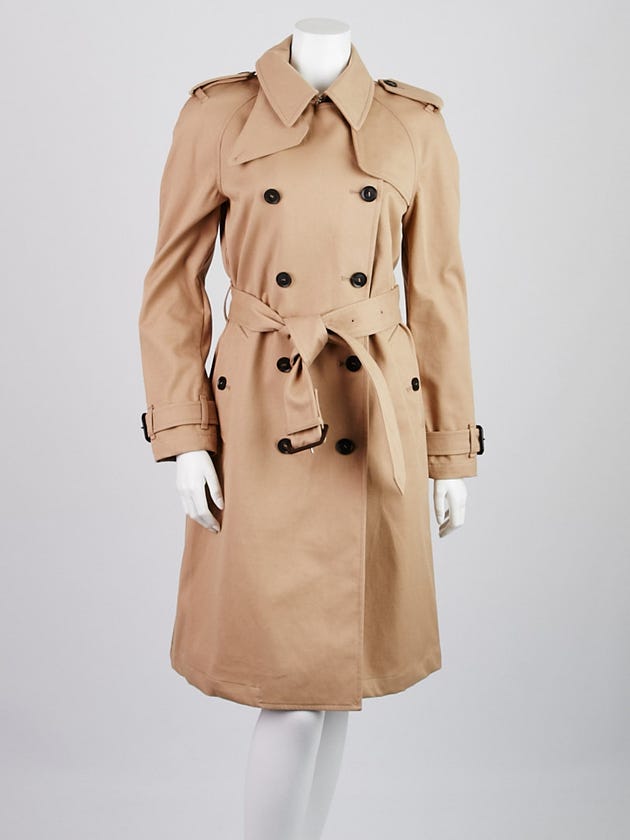 Gucci Beige Cotton Trench Coat Size 8/42