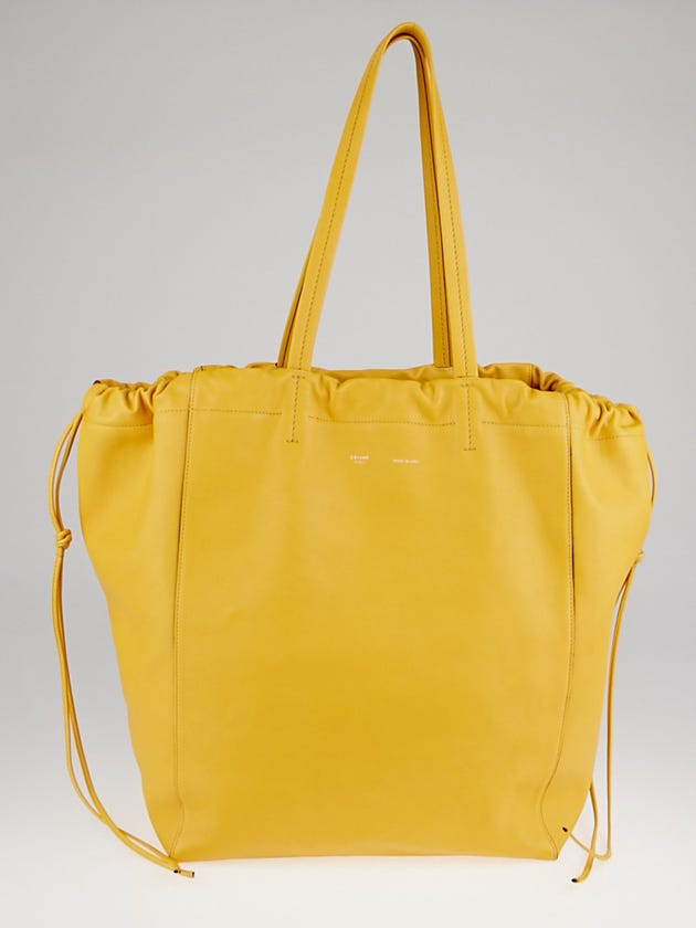 Celine Daffodil Calfskin Leather Large Coulisse Shoulder Bag