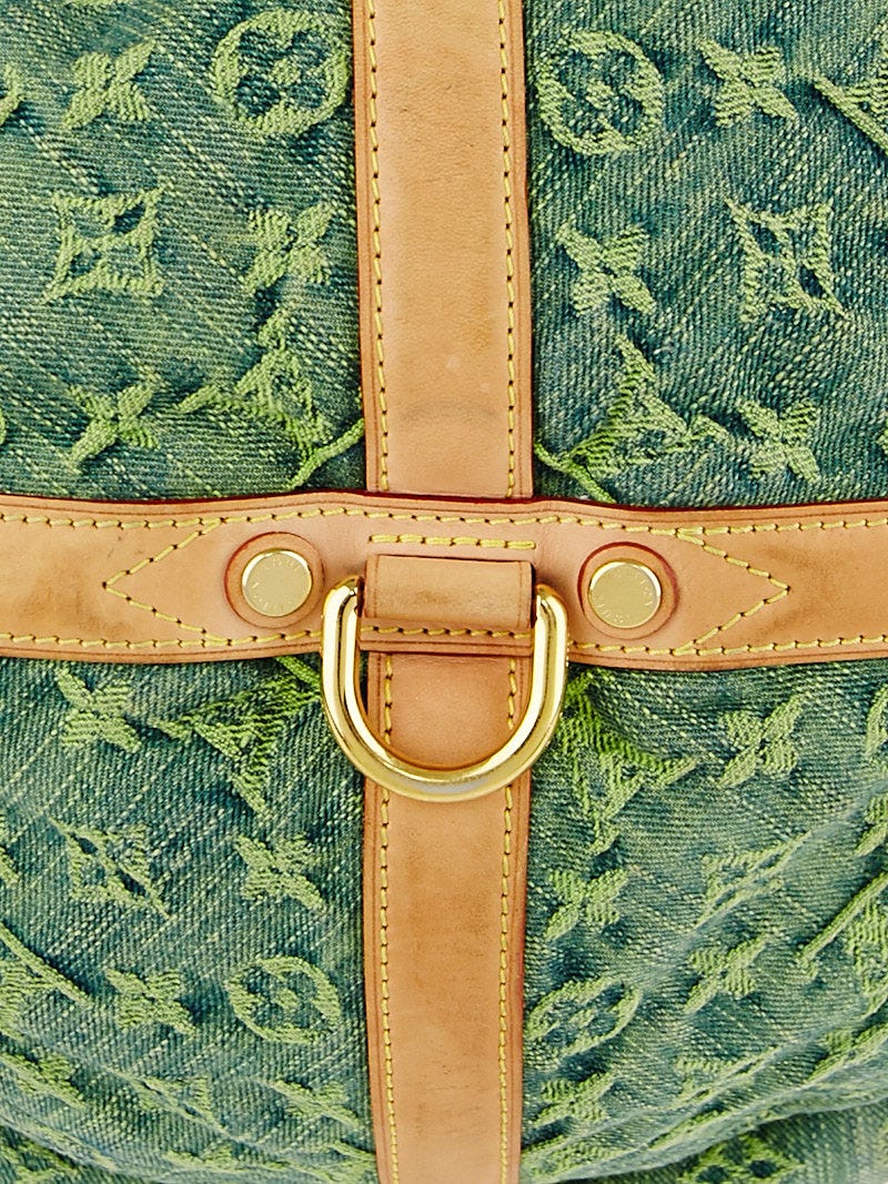 Louis Vuitton Sunburst Handbag Denim PM Blue 59936297