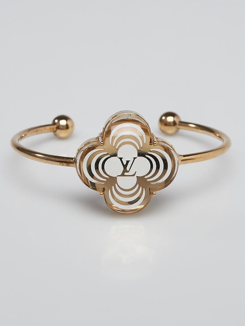 Louis Vuitton Fast Flower Gold Cuff Bracelet