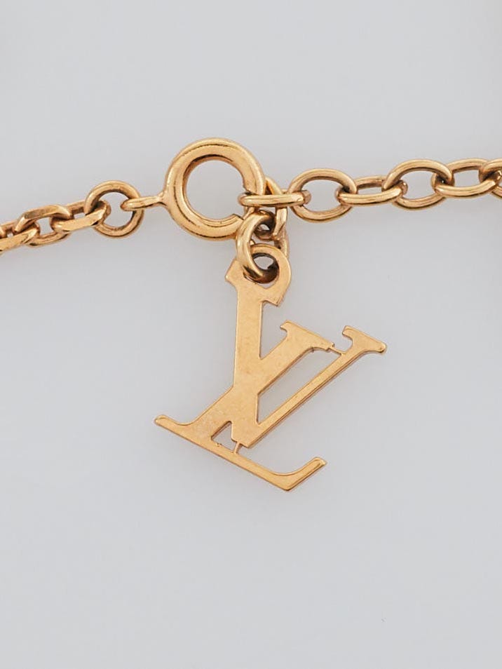 Louis Vuitton Pomme D'Amour Gold Inclusion Heart Pendant Necklace