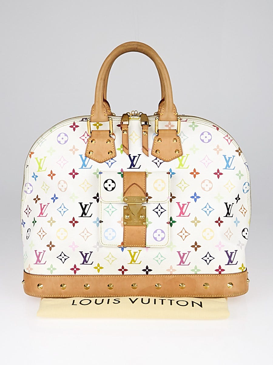 Louis Vuitton Monogram Multicolor Alma White