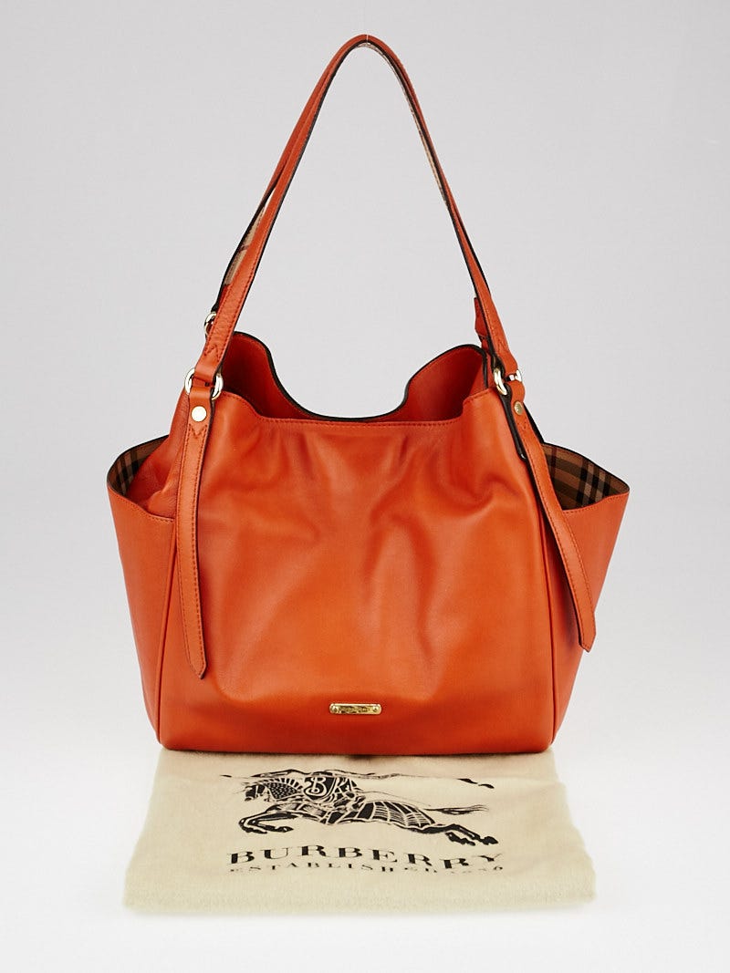 Burberry canterbury leather tote outlet