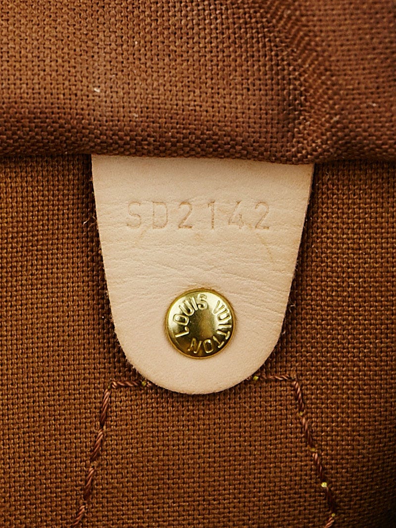 Louis Vuitton Speedy Bandouliere Monogram Canvas 30 Brown Cloth ref.1009437  - Joli Closet