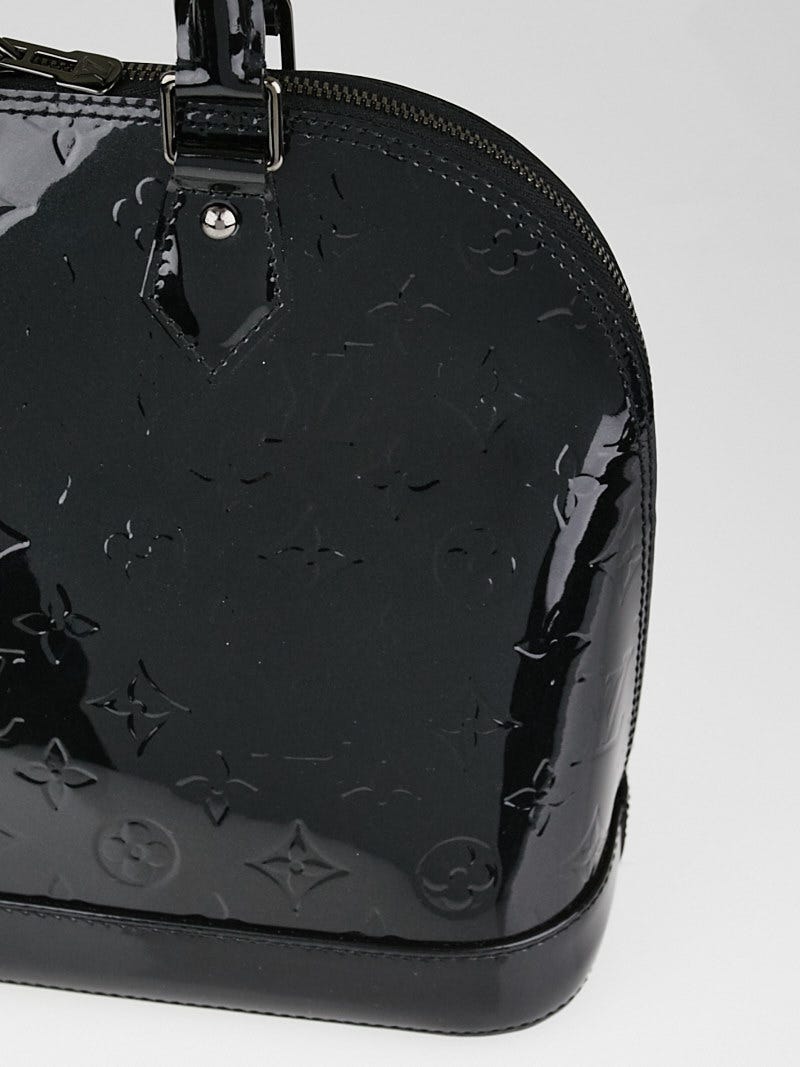 Louis Vuitton Black Magnetique Monogram Vernis Alma PM Bag - Yoogi's Closet