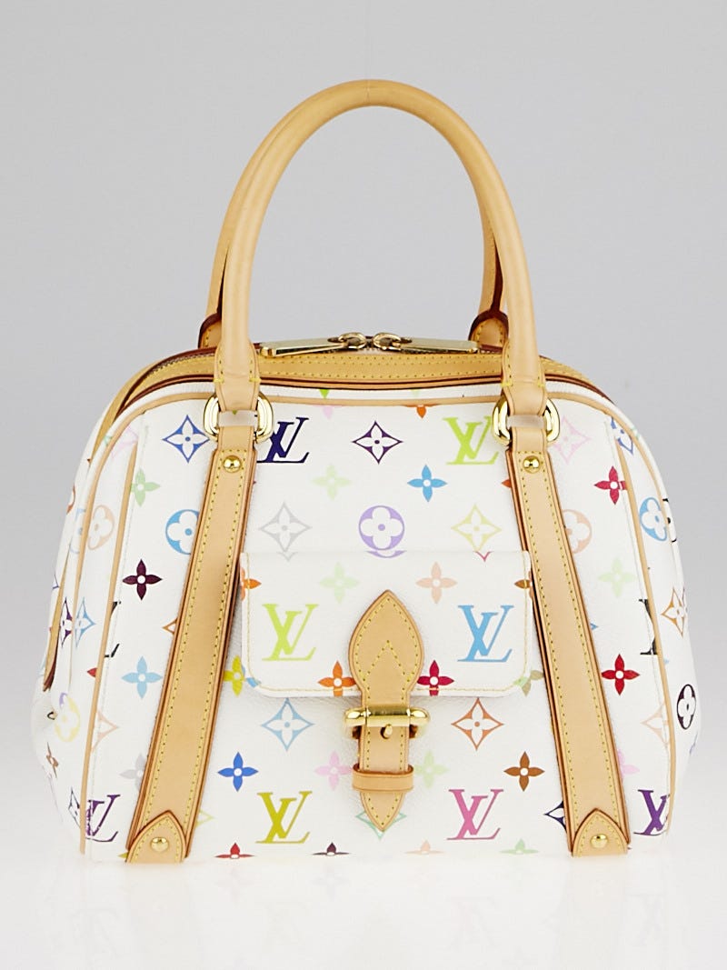 Louis Vuitton White Monogram Multicolore Canvas Priscilla Bag - Yoogi's  Closet