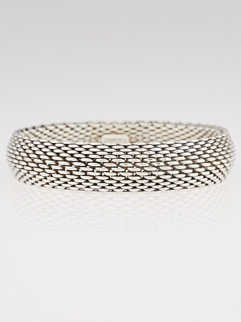 Tiffany silver best sale mesh bracelet