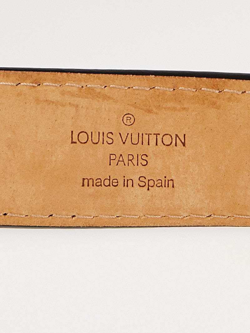 LOUIS VUITTON Size 34 Black Leather Silver Travelling Requisites