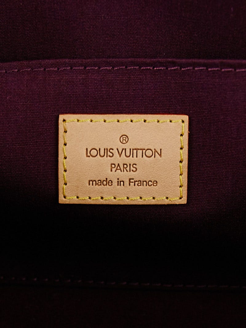 Louis Vuitton VIOLET VERNIS LEATHER and VACHETTA LEATHER ROXBURY