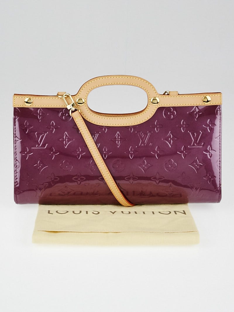 Purple Louis Vuitton Monogram Vernis Roxbury Drive Satchel