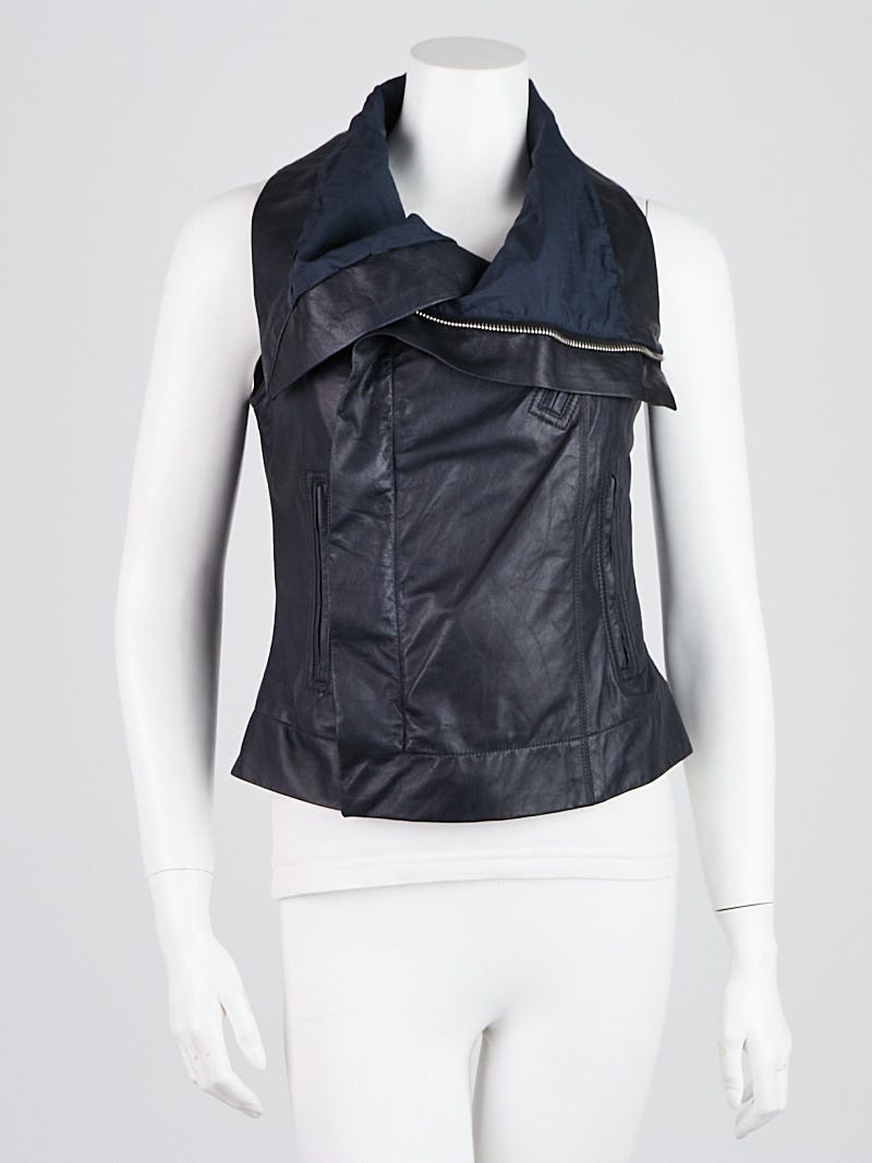 Rick owens leather vest new arrivals