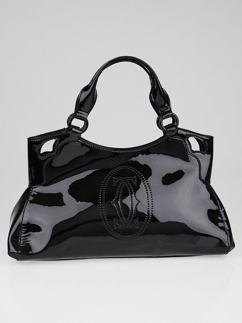Cartier Black Patent Leather Small Marcello de Cartier Bag Yoogi s Closet