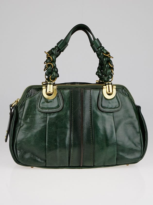 Chloe Green Lambskin Leather Small Heloise Bag