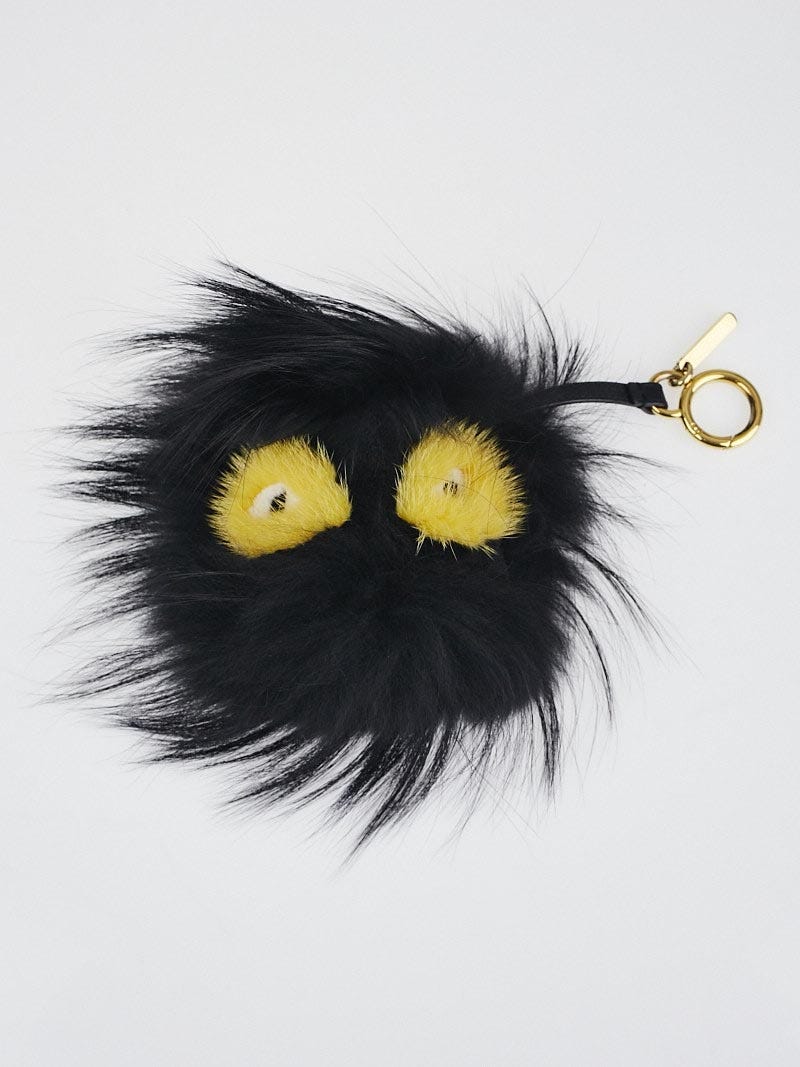 Fendi fur sales ball keychain