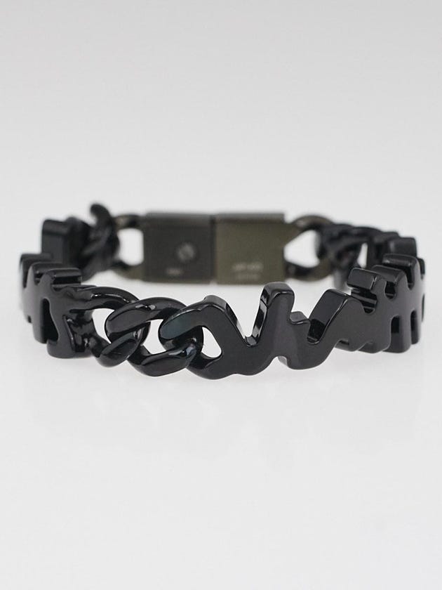 Louis Vuitton Black Metal Graffiti Bracelet