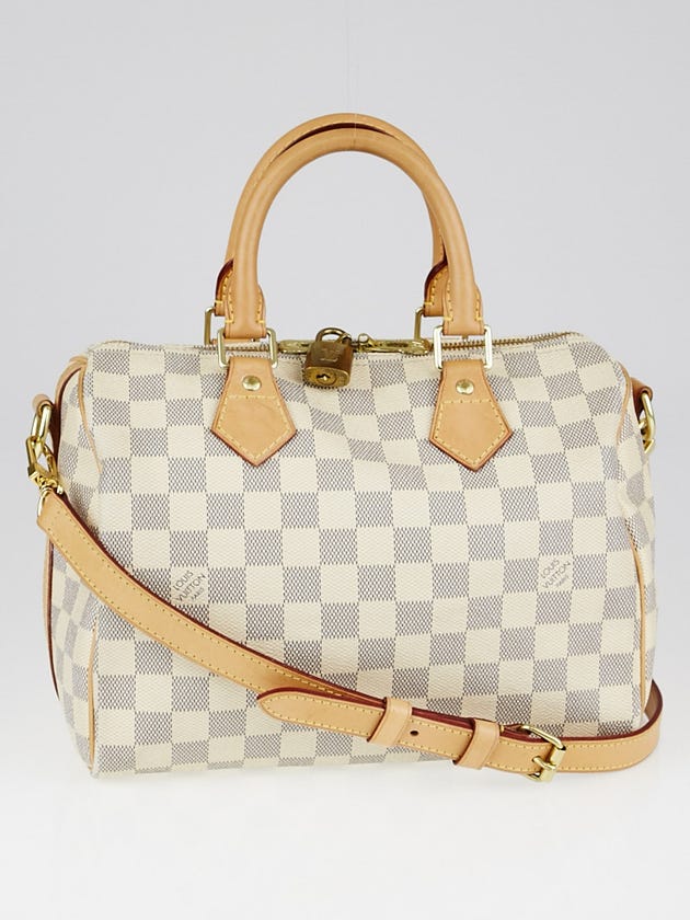 Louis Vuitton Damier Azur Canvas Speedy 25 Bandouliere Bag