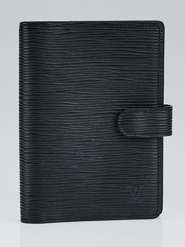 Louis Vuitton Black Epi Leather Small Ring Agenda/Notebook