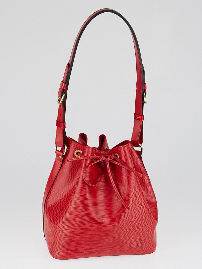Louis Vuitton Red Epi Leather Petit Noe Bag | Yoogi's Closet