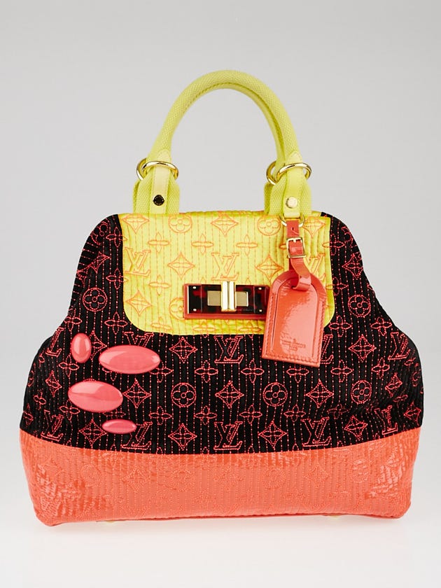 Louis Vuitton Limited Edition Neon Noir Monogram Motard Firebird Bag