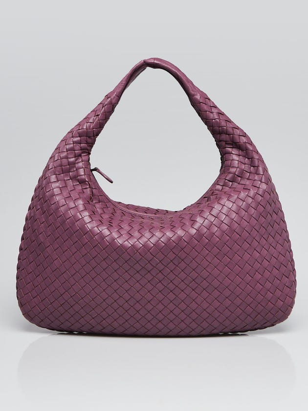 Bottega Veneta Byzantine Intrecciato Woven Nappa Leather Medium Veneta Hobo Bag