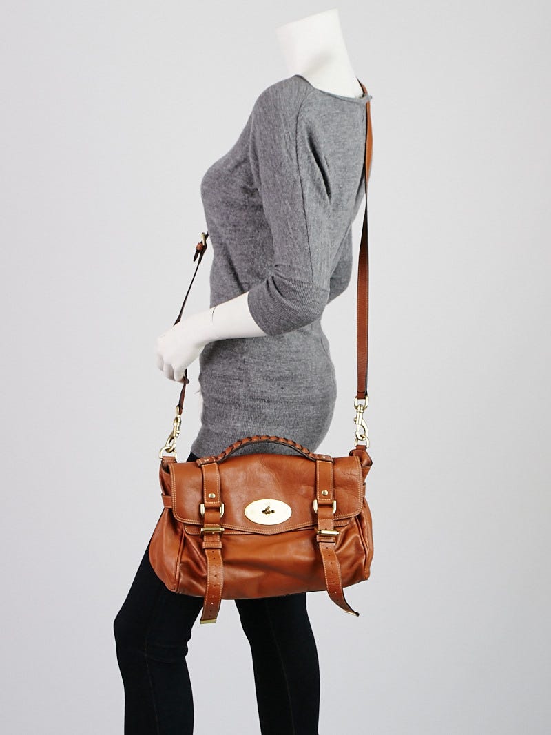 Mulberry Oak Soft Buffalo Leather Alexa Bag Yoogi s Closet